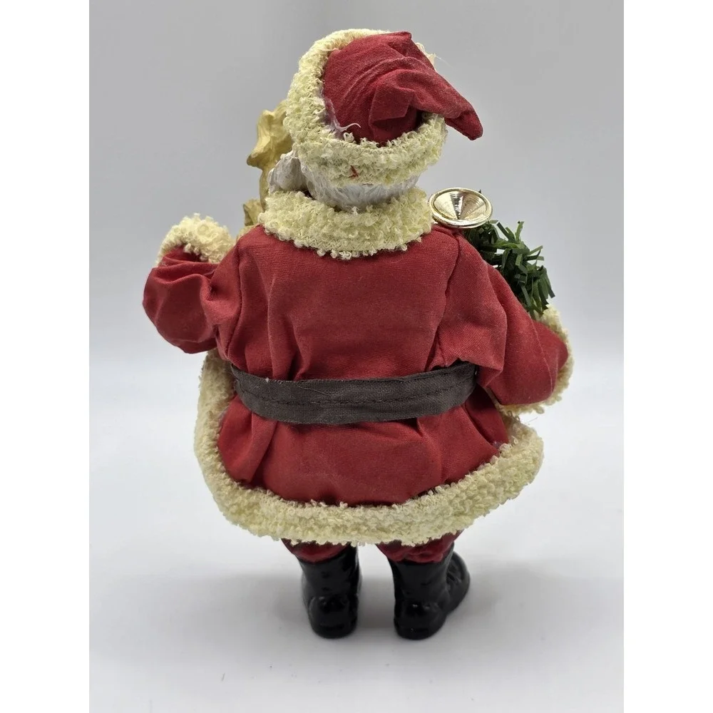 Possible Dreams Clothtique Santa figurine Presents Dog